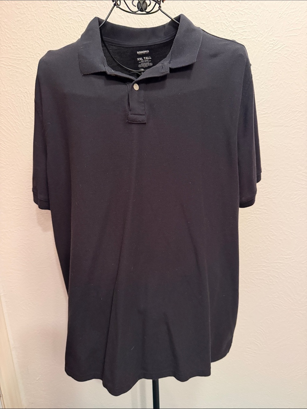 🐼🐼🐼3 for 12$🐼🐼🐼Sonoma Black Men's Short Sleeve Polo Shirt-2XLT